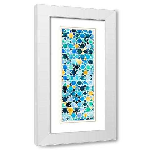 Snow Day II White Modern Wood Framed Art Print with Double Matting by Ewer, Rebekah