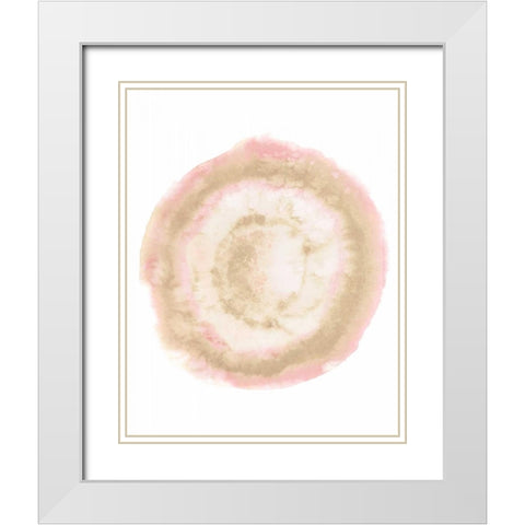 Custom Radiant Geode II White Modern Wood Framed Art Print with Double Matting by McCavitt, Naomi