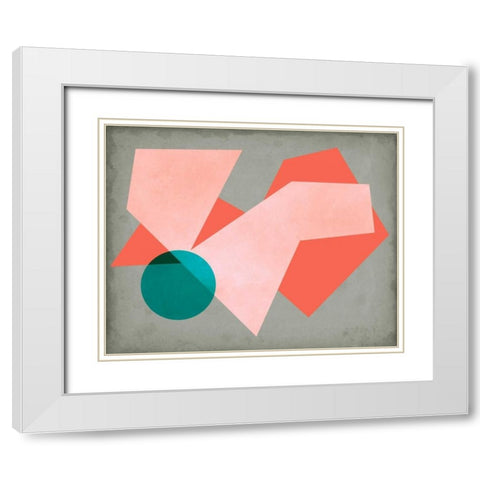 Grey Sunshine I White Modern Wood Framed Art Print with Double Matting by Chandler, Sharon