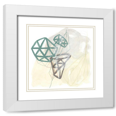 Infinite Object I White Modern Wood Framed Art Print with Double Matting by Vess, June Erica