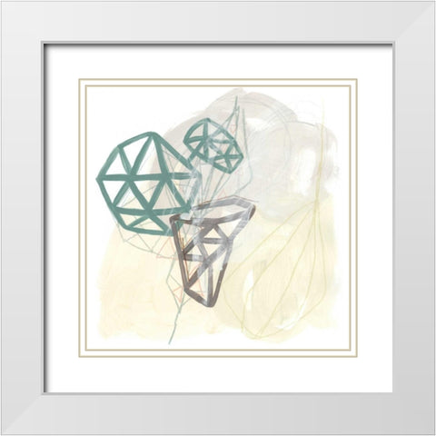 Infinite Object I White Modern Wood Framed Art Print with Double Matting by Vess, June Erica