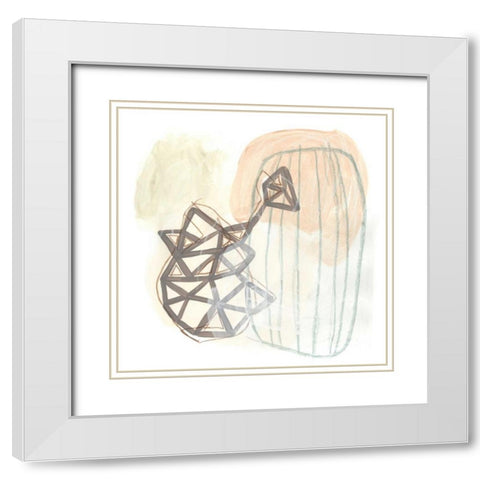Infinite Object III White Modern Wood Framed Art Print with Double Matting by Vess, June Erica