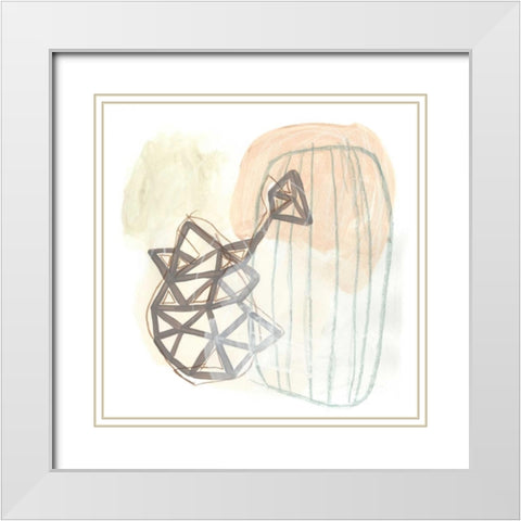 Infinite Object III White Modern Wood Framed Art Print with Double Matting by Vess, June Erica