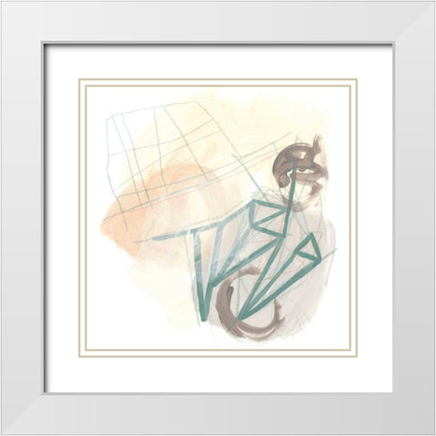 Infinite Object IV White Modern Wood Framed Art Print with Double Matting by Vess, June Erica