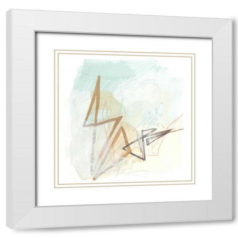 Infinite Object V White Modern Wood Framed Art Print with Double Matting by Vess, June Erica