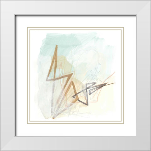 Infinite Object V White Modern Wood Framed Art Print with Double Matting by Vess, June Erica