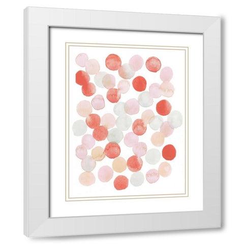 Candy Pattern I White Modern Wood Framed Art Print with Double Matting by Popp, Grace