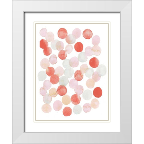 Candy Pattern I White Modern Wood Framed Art Print with Double Matting by Popp, Grace