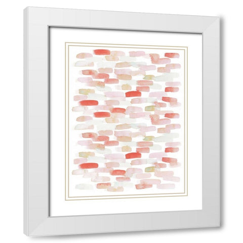 Candy Pattern IV White Modern Wood Framed Art Print with Double Matting by Popp, Grace