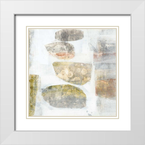 Stacked Vessels II White Modern Wood Framed Art Print with Double Matting by Goldberger, Jennifer