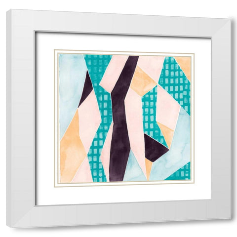 Sakura Abstract I White Modern Wood Framed Art Print with Double Matting by Popp, Grace