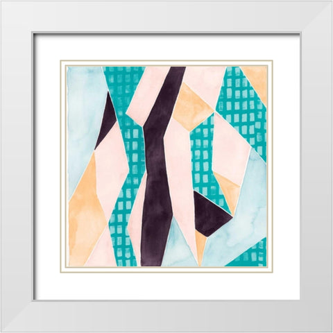 Sakura Abstract I White Modern Wood Framed Art Print with Double Matting by Popp, Grace
