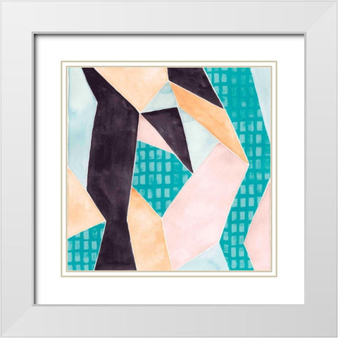 Sakura Abstract II White Modern Wood Framed Art Print with Double Matting by Popp, Grace
