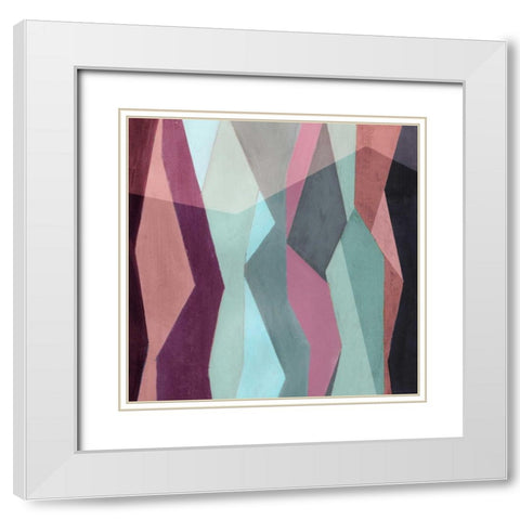 Color Block Pattern IV White Modern Wood Framed Art Print with Double Matting by Popp, Grace
