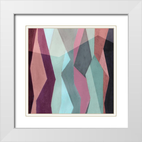 Color Block Pattern IV White Modern Wood Framed Art Print with Double Matting by Popp, Grace