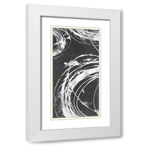 Circle Back I White Modern Wood Framed Art Print with Double Matting by Harper, Ethan
