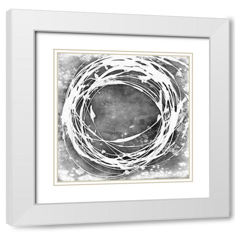 Three-Sixty II White Modern Wood Framed Art Print with Double Matting by Harper, Ethan