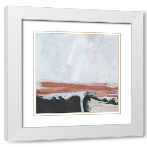 Tundra Sunset II White Modern Wood Framed Art Print with Double Matting by Parker, Jennifer Paxton
