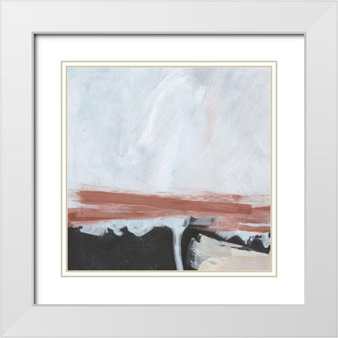 Tundra Sunset II White Modern Wood Framed Art Print with Double Matting by Parker, Jennifer Paxton