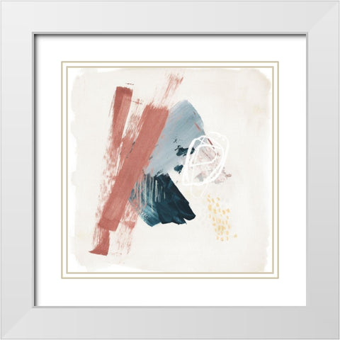 Pigmented Earth I White Modern Wood Framed Art Print with Double Matting by Parker, Jennifer Paxton