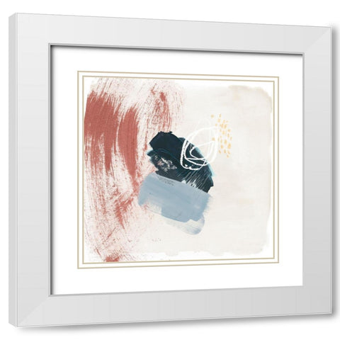 Pigmented Earth IV White Modern Wood Framed Art Print with Double Matting by Parker, Jennifer Paxton