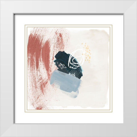 Pigmented Earth IV White Modern Wood Framed Art Print with Double Matting by Parker, Jennifer Paxton