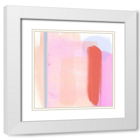 Translucent Madras I White Modern Wood Framed Art Print with Double Matting by Parker, Jennifer Paxton
