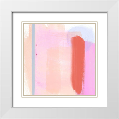 Translucent Madras I White Modern Wood Framed Art Print with Double Matting by Parker, Jennifer Paxton