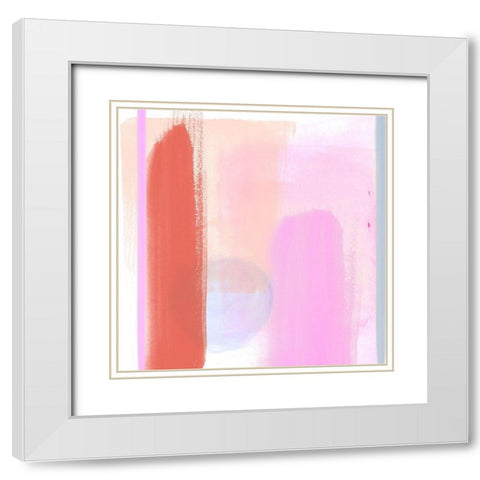 Translucent Madras II White Modern Wood Framed Art Print with Double Matting by Parker, Jennifer Paxton