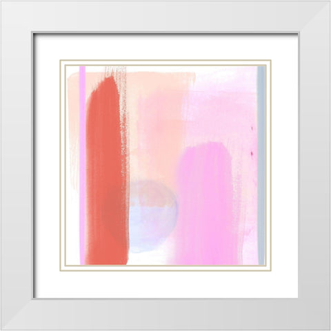 Translucent Madras II White Modern Wood Framed Art Print with Double Matting by Parker, Jennifer Paxton