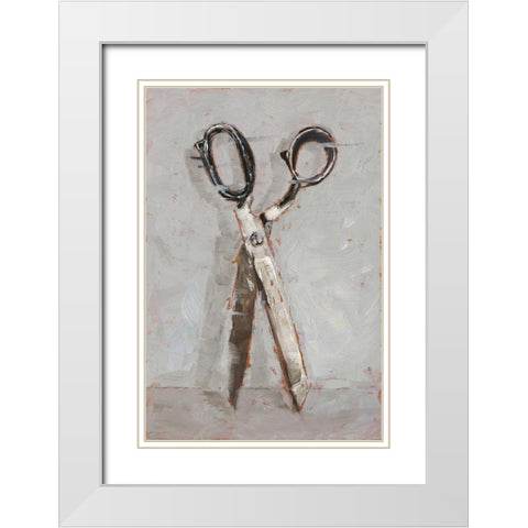 Cut it Out I White Modern Wood Framed Art Print with Double Matting by Harper, Ethan