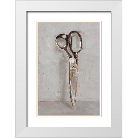 Cut it Out II White Modern Wood Framed Art Print with Double Matting by Harper, Ethan