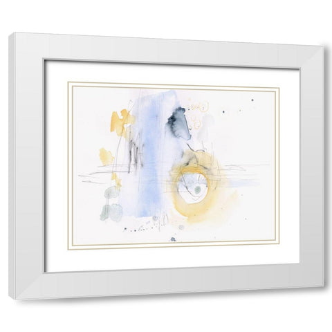 Gathering Remnants I White Modern Wood Framed Art Print with Double Matting by Parker, Jennifer Paxton