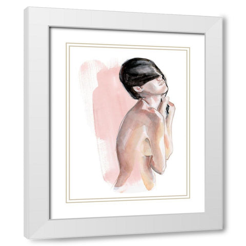 Cold Shoulders I White Modern Wood Framed Art Print with Double Matting by Parker, Jennifer Paxton