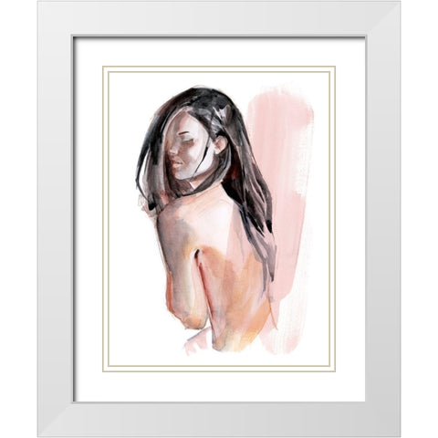 Cold Shoulders II White Modern Wood Framed Art Print with Double Matting by Parker, Jennifer Paxton