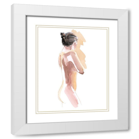 Light Bath White Modern Wood Framed Art Print with Double Matting by Parker, Jennifer Paxton
