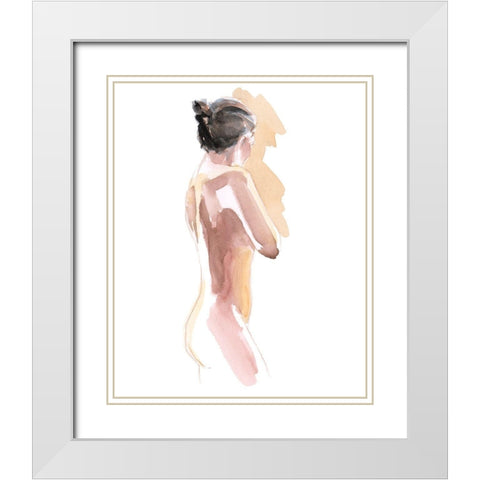 Light Bath White Modern Wood Framed Art Print with Double Matting by Parker, Jennifer Paxton
