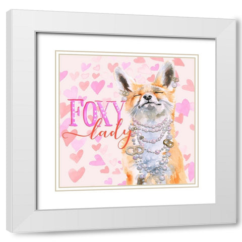 Cute Couture I White Modern Wood Framed Art Print with Double Matting by Parker, Jennifer Paxton