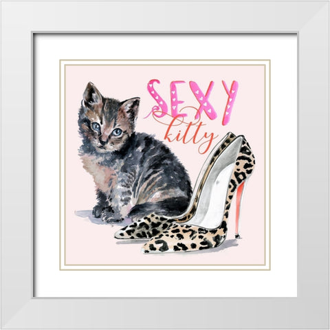Cute Couture IV White Modern Wood Framed Art Print with Double Matting by Parker, Jennifer Paxton