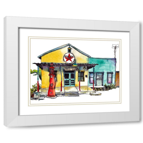 Country Life III White Modern Wood Framed Art Print with Double Matting by McCreery, Paul