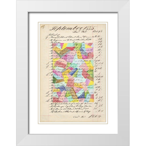 Journal Sketches XVII White Modern Wood Framed Art Print with Double Matting by Galapon, Nikki