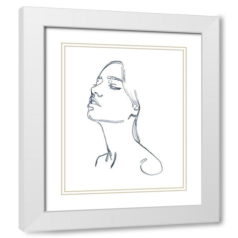 Exhale I White Modern Wood Framed Art Print with Double Matting by Parker, Jennifer Paxton