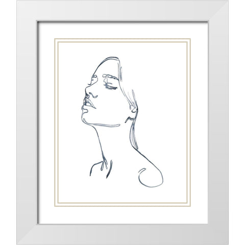 Exhale I White Modern Wood Framed Art Print with Double Matting by Parker, Jennifer Paxton