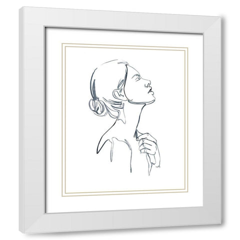 Exhale II White Modern Wood Framed Art Print with Double Matting by Parker, Jennifer Paxton