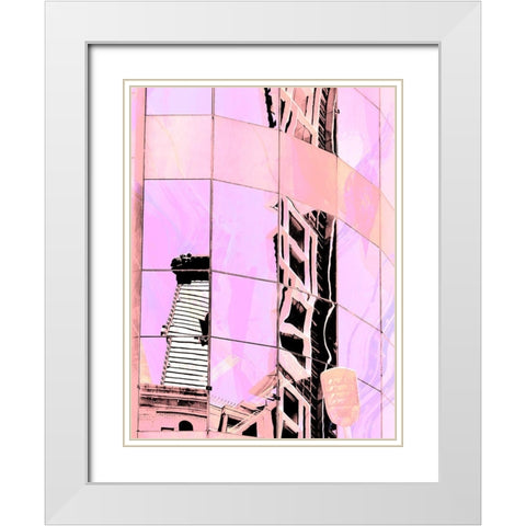 Urban Pastels III White Modern Wood Framed Art Print with Double Matting by Bane, Eva