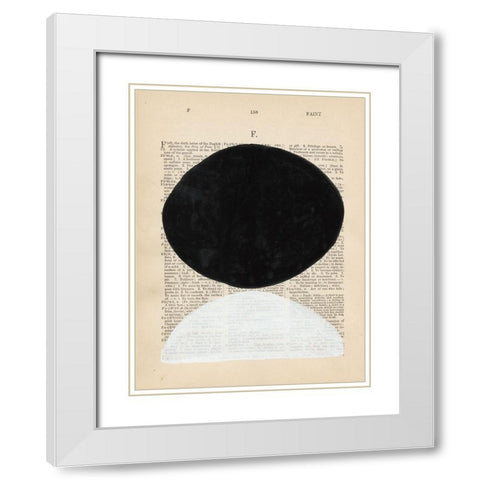Modern Definition I White Modern Wood Framed Art Print with Double Matting by Stramel, Renee W.