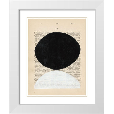 Modern Definition I White Modern Wood Framed Art Print with Double Matting by Stramel, Renee W.