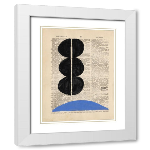 Modern Definition II White Modern Wood Framed Art Print with Double Matting by Stramel, Renee W.