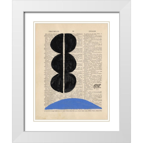 Modern Definition II White Modern Wood Framed Art Print with Double Matting by Stramel, Renee W.