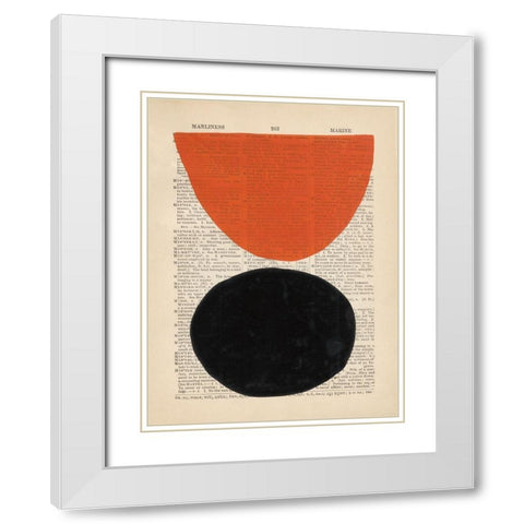 Modern Definition IV White Modern Wood Framed Art Print with Double Matting by Stramel, Renee W.